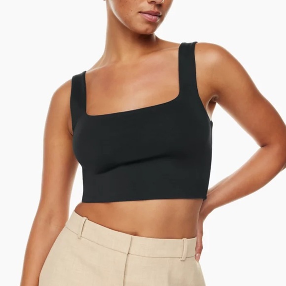 Aritzia Babaton Contour Squareneck Tank in Black - Picture 1 of 4